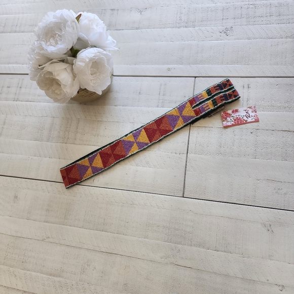 Anthropologie RAJ vintage Y2K Hand Beaded Belt NWT! Size 38 - Picture 4 of 8